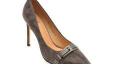 Pantofi eleganti FLAVIA PASSINI gri, 4A212, din piele intoarsa