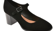 Pantofi eleganti FLAVIA PASSINI negri, 58865, din piele intoarsa