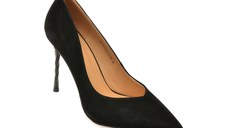 Pantofi eleganti FLAVIA PASSINI negri, 5L175, din piele intoarsa