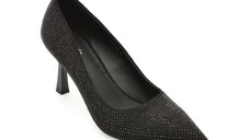 Pantofi eleganti FLAVIA PASSINI negri, A65, din piele intoarsa