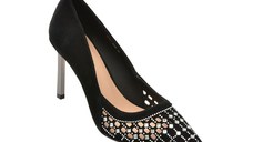 Pantofi eleganti FLAVIA PASSINI negri, M205, din piele intoarsa