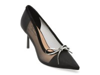 Pantofi eleganti FLAVIA PASSINI negri, Q2499, din material textil - 1