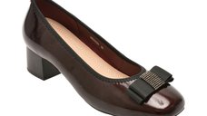 Pantofi eleganti KARISMA visinii, X450053, din piele naturala lacuita