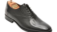 Pantofi eleganti LE COLONEL 60012 negri din piele naturala