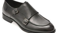 Pantofi eleganti OTTER negri, K1562, din piele naturala
