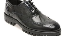 Pantofi eleganti RELAX 5811A, negri, din piele naturala premium