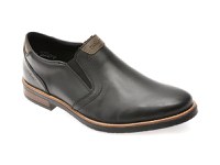 Pantofi eleganti RIEKER negri, 13557, din piele naturala - 1