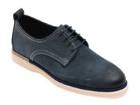 Pantofi EPICA albastri, MC102, din nabuc - 1