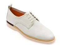 Pantofi EPICA albi, MC102, din piele naturala - 1