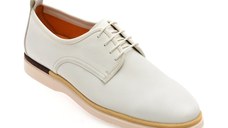 Pantofi EPICA albi, MC102, din piele naturala