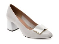 Pantofi EPICA argintii, 5411076, din piele naturala - 1