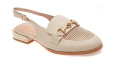 Pantofi EPICA bej, H102, din piele naturala