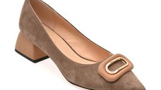 Pantofi EPICA gri, 31190, din piele intoarsa