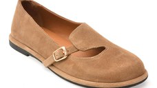 Pantofi EPICA maro, 1614033, din piele intoarsa