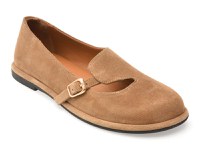 Pantofi EPICA maro, 1614033, din piele intoarsa - 1