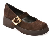 Pantofi EPICA maro, 4842520, din piele intoarsa - 1