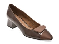Pantofi EPICA maro, 4F5678, din piele naturala lacuita - 1