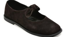 Pantofi EPICA maro, N731, din piele intoarsa