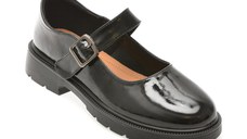 Pantofi EPICA negri, 914, din piele naturala lacuita