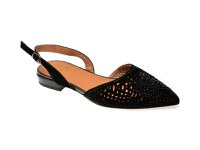 Pantofi EPICA negri, K852, din piele intoarsa - 1