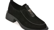 Pantofi EPICA negri, LD1139, din piele intoarsa