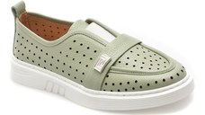 Pantofi ERISMA verzi, 123047, din piele naturala