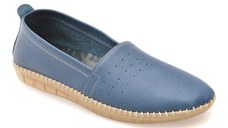 Pantofi EVIDA albastri, EV2946, din piele naturala