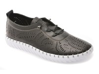 Pantofi EVIDA negri, EV2904, din piele naturala - 1