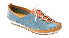 Pantofi FLAVIA PASSINI albastri, 2001, din piele naturala