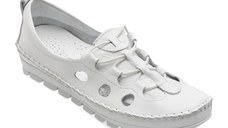 Pantofi FLAVIA PASSINI albi, 115, din piele naturala