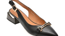 Pantofi FLAVIA PASSINI negri, 21A114, din piele naturala