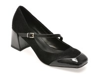 Pantofi FLAVIA PASSINI negri, 65454, din piele intoarsa - 1