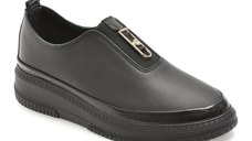 Pantofi GOLD DEER negri, 212628, din piele naturala
