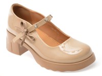 Pantofi GRYXX nude, 789, din piele naturala lacuita - 1