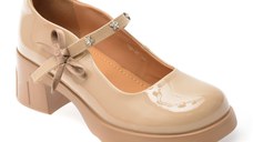 Pantofi GRYXX nude, 789, din piele naturala lacuita