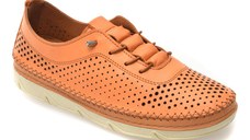 Pantofi GRYXX portocalii, PM2311, din piele naturala