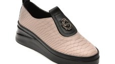 Pantofi IMAGE gri, 10660YB, din piele naturala