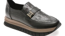 Pantofi IMAGE negri, 4073102, din piele naturala