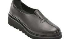 Pantofi IMAGE negri, 5763537, din piele naturala