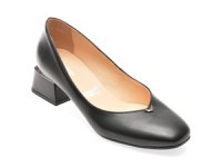 Pantofi IMAGE negri, 6557, din piele naturala - 1