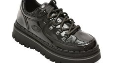 Pantofi JAMMERS SKECHERS pentru femei, negri, din piele ecologica lacuita