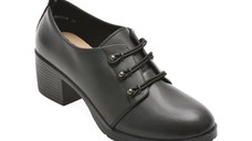 Pantofi KARISMA negri, WB60021, din piele naturala