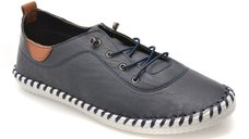 Pantofi LUNAR bleumarin, EV30106, din piele naturala