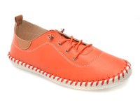Pantofi LUNAR portocalii, EV30106, din piele naturala - 1