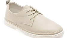 Pantofi OTTER albi, 1002, din piele naturala