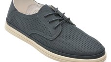 Pantofi OTTER bleumarin, J260014, din piele naturala