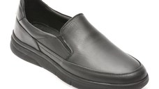 Pantofi OTTER negri, 10605, din piele naturala