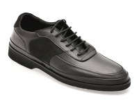 Pantofi OTTER negri, 813, din piele naturala - 1