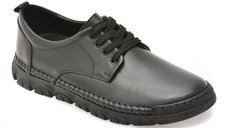 Pantofi OTTER negri, DD1106, din piele naturala