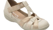Pantofi REMONTE bej, R7601, din piele naturala
